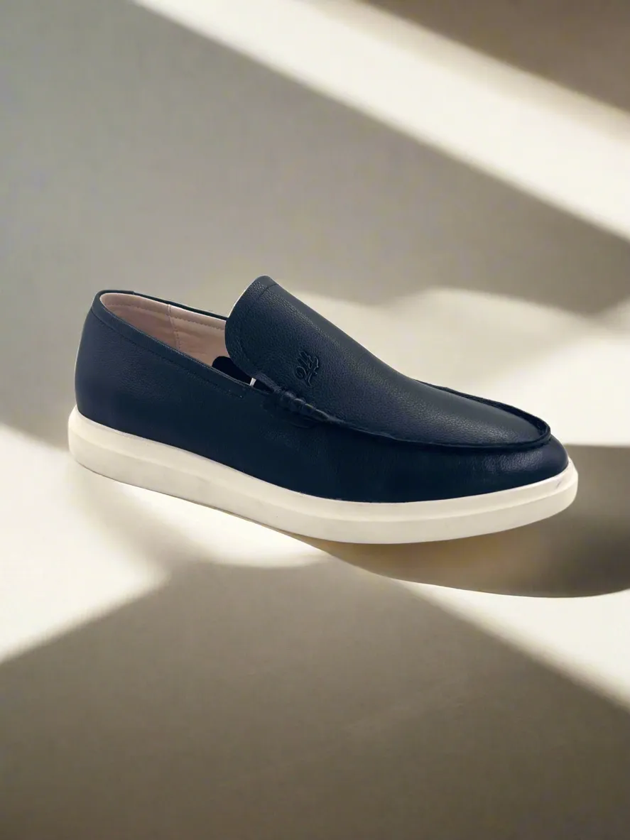 2H #21 Genuine Leather Black Casual Shoes
