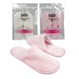 6 Pairs Slippers Soft Disposable Closed Toe Guest Hotel SPA House Shoes S M L