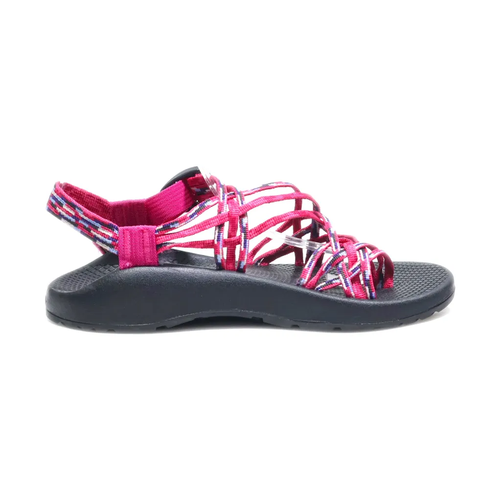Chaco Zx/3 Classic Flat Sandals Fabric Pink Colour For Women