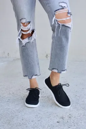 Ember Flat Round Toe Lace-Up Sneakers