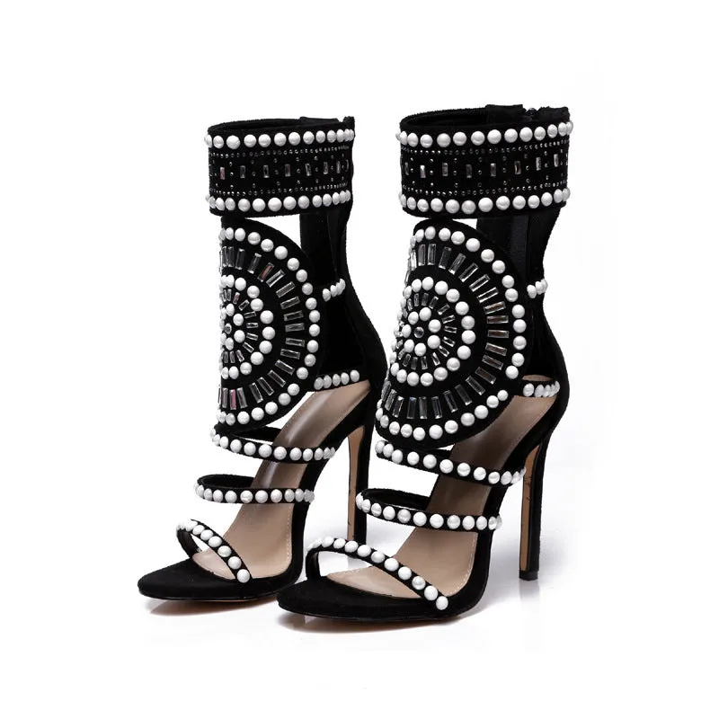 Francesca  Glitzernde High Heel Sandalen