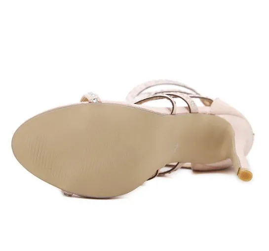 Francesca  Glitzernde High Heel Sandalen