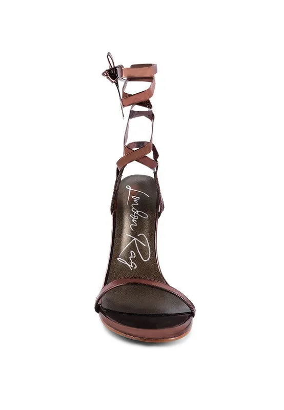Smacker Stiletto Lace-up High Heels