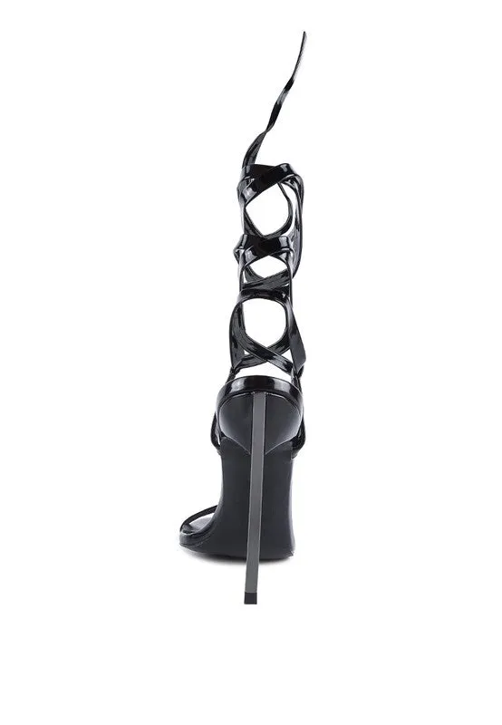 Smacker Stiletto Lace-up High Heels