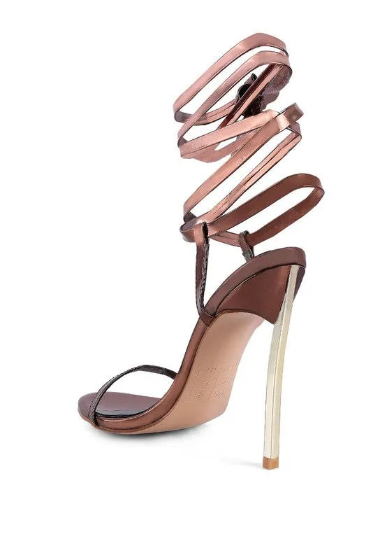 Smacker Stiletto Lace-up High Heels