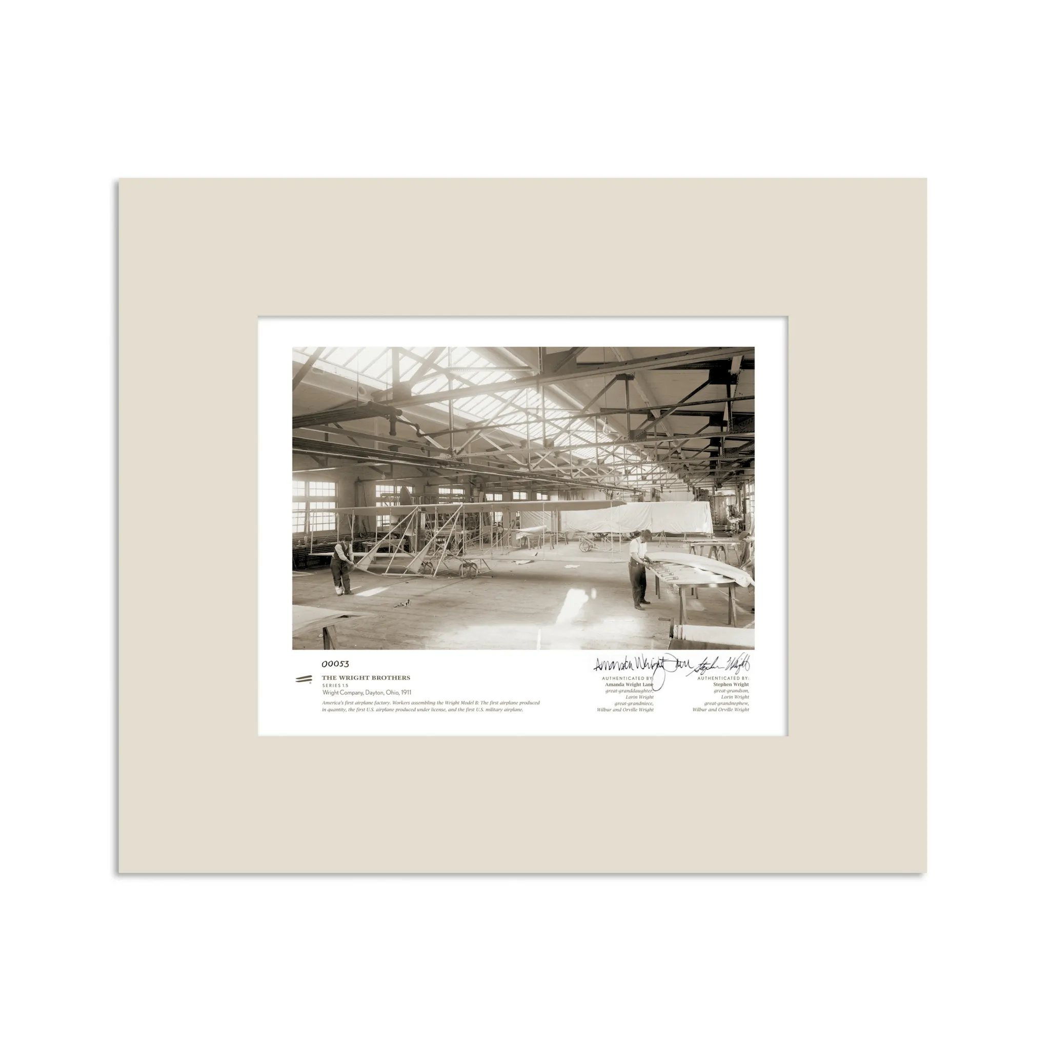 Wright Company Series 1.5 | signed & matted Gicle print